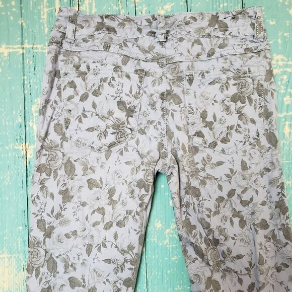Parasuco flowered stretch pants / jeans 27 - Picture 4 of 7